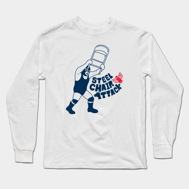 Steel Chair Attack Long Sleeve T-Shirt by RK58